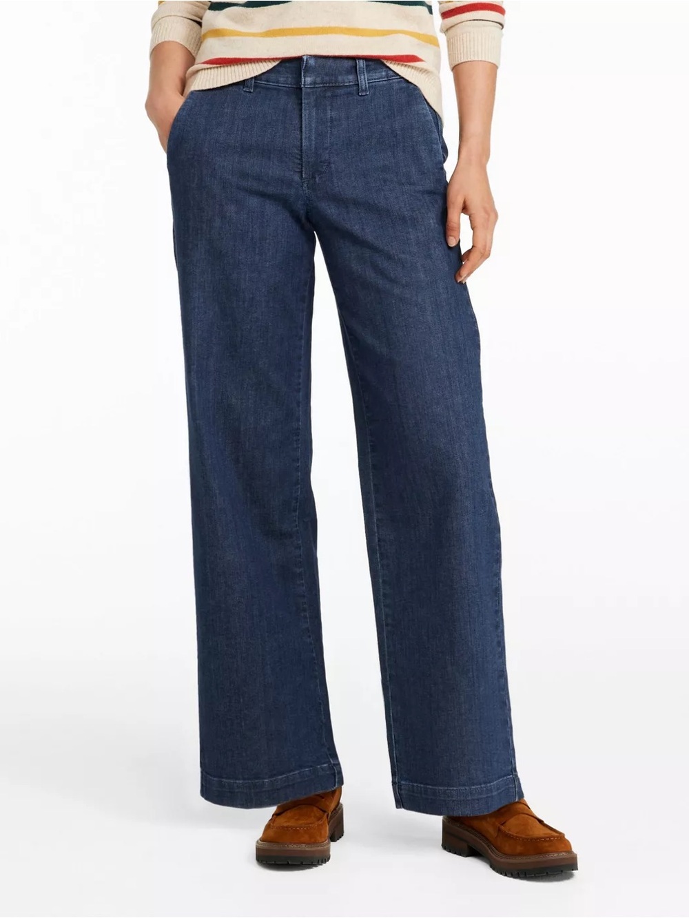 Women's True Shape Jeans, High-Rise Wide-Leg Trouser 16